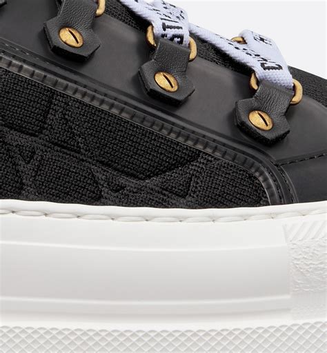 Walk'n'Dior Platform Sneaker Black Macrocannage Technical 